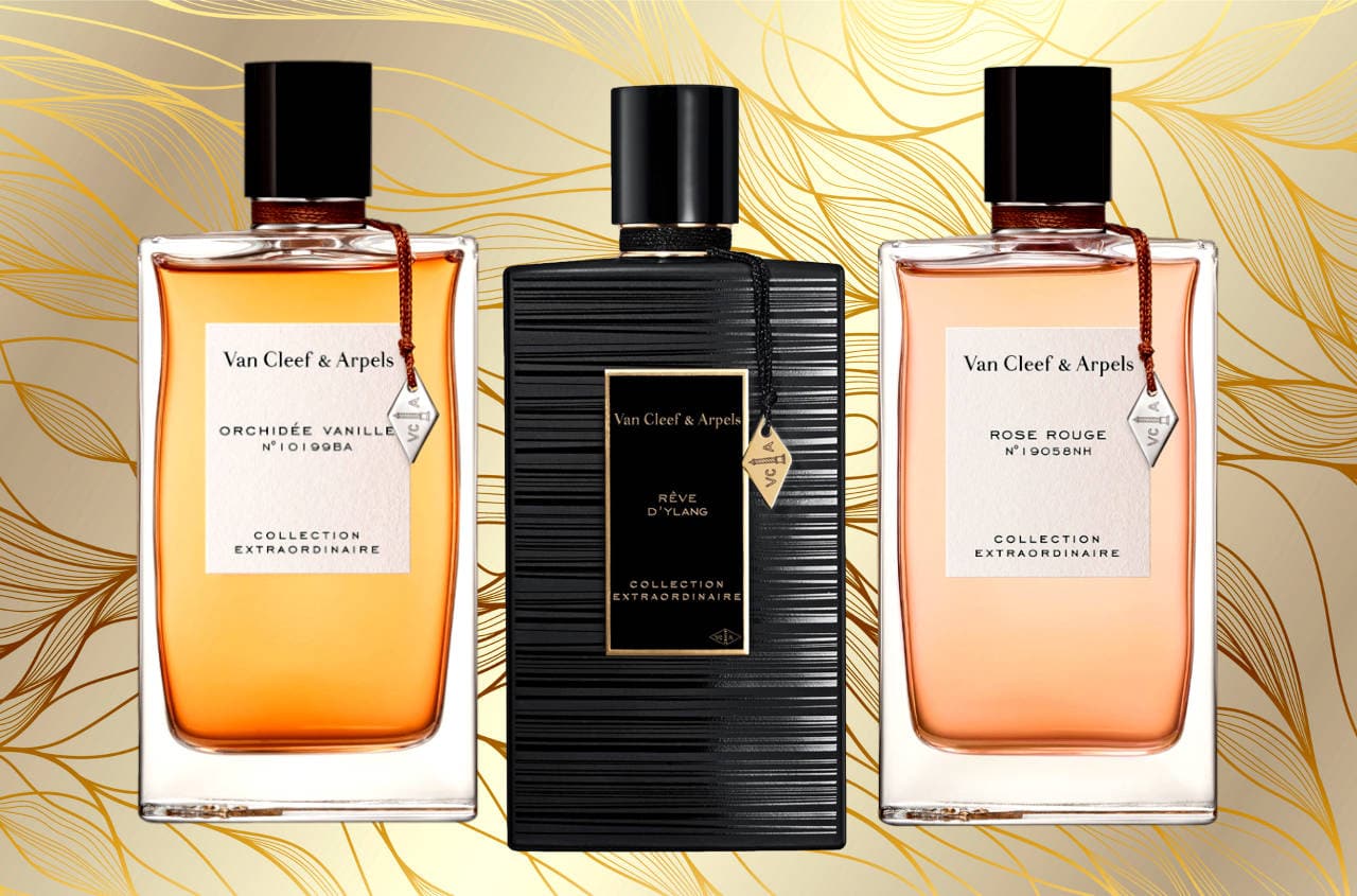 A collection of luxury Van Cleef perfumes for women, an expression of elegance and attractiveness